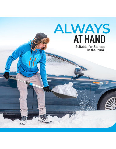 Pala de Nieve Plegable Superio con Mango Extensible 113 cm