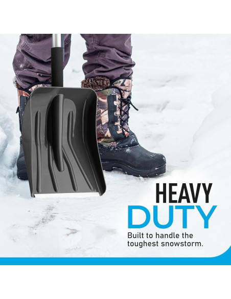 Pala de Nieve Plegable Superio con Mango Extensible 113 cm