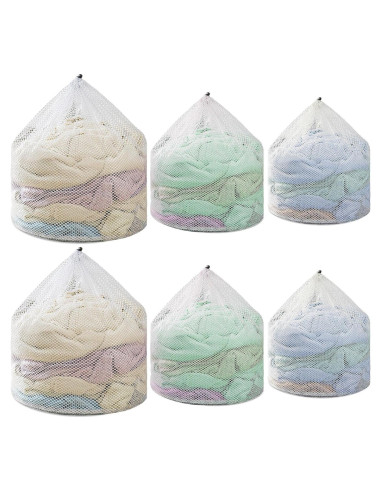 3 Bolsas de Lavado de Malla Nufiwra 30x40cm 40x50cm 50x60cm