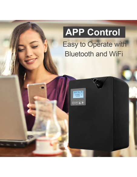 Difusor de Aceite Esencial Zinyeme Pro300 300ml Negro Wi-Fi