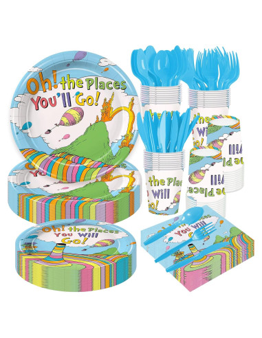 Juego de Vajilla de Fiesta Chicvizi 168 Piezas para 24 Invitados