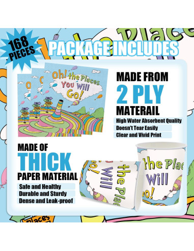 Juego de Vajilla de Fiesta Chicvizi 168 Piezas para 24 Invitados