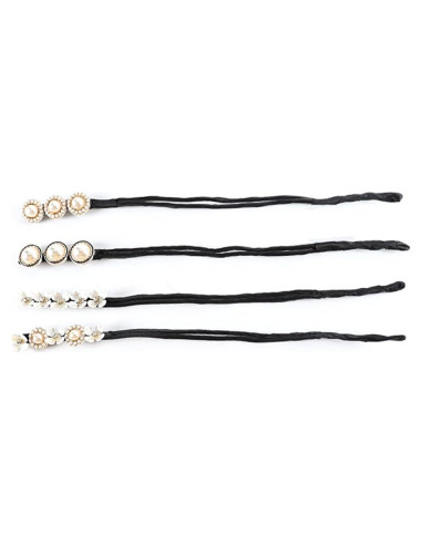 4 Piezas Hacedor de Moño de Cabello Flexible Much Hotter