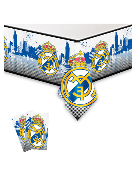 2Pack Mantel Desechable Cumpleaños Real Madrid 70x107 cm