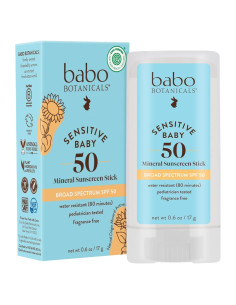 Protector Solar Mineral Babo Botanicals Stick SPF 50 Bebés