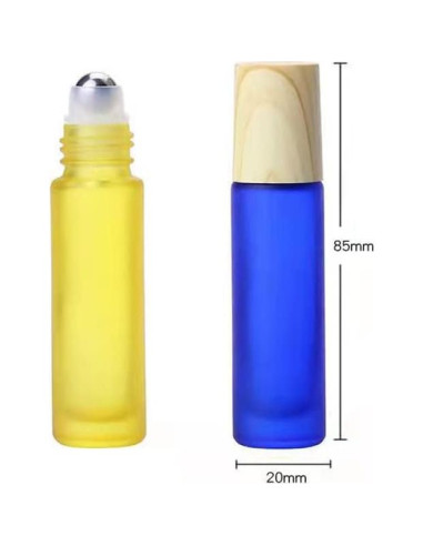 10 Botellas de Vidrio Esmerilado 10ml YORROR para Aceites Esenciales