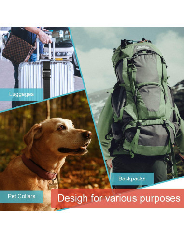 20 Hebillas de Liberación Lateral Plástico POM 1" Negro