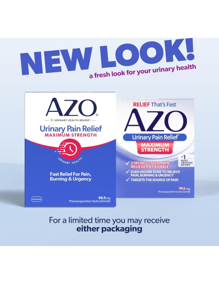 AZO Alivio del Dolor Urinario Máxima Fuerza 24 Tabletas
