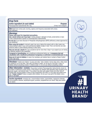 AZO Alivio del Dolor Urinario Máxima Fuerza 24 Tabletas