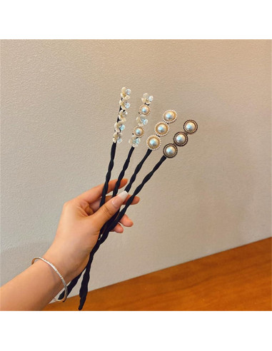 4 Piezas Hacedor de Moño de Cabello Flexible Much Hotter