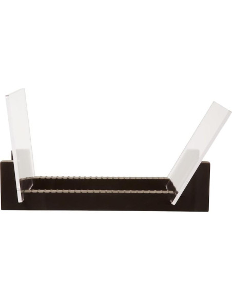 Soporte para Discos de Vinilo KAIU - Madera Sólida y Acrílico - Almacena 50 LPs