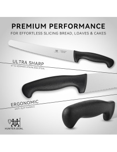 Cuchillo de Pan HUNTER.DUAL 25.4 cm Acero Alemán Ergonomico 2