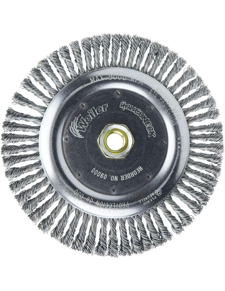 Cepillo de Limpieza de Soldadura Weiler 7" Roughneck 56 Nudos