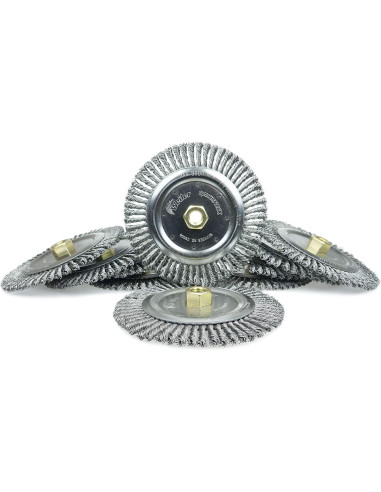 Cepillo de Limpieza de Soldadura Weiler 7" Roughneck 56 Nudos