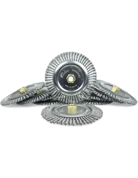 Cepillo de Limpieza de Soldadura Weiler 7" Roughneck 56 Nudos