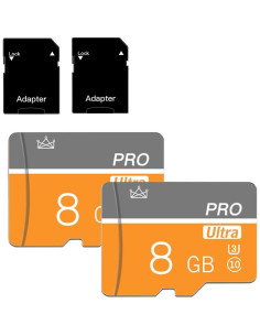 Tarjeta Micro SD 8GB Clase 10 Talebasic con Adaptador SD 2