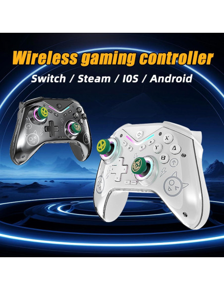 Controlador Inalámbrico SHUTTLECOCK para Switch y PC - RGB