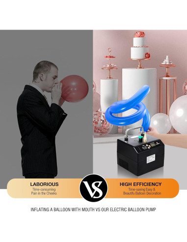 Bomba de globo eléctrica Xianikoho B231 1400W portátil
