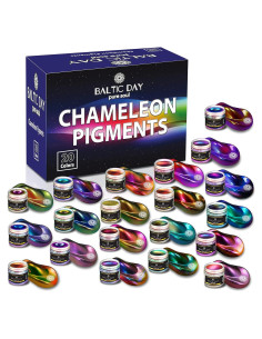 Set de 20 Polvos Mica Camaleón Baltic Day - 5g Cada Uno