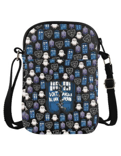 Bolso Cruzado No Parpadees para Fans de Series - Lona Impermeable