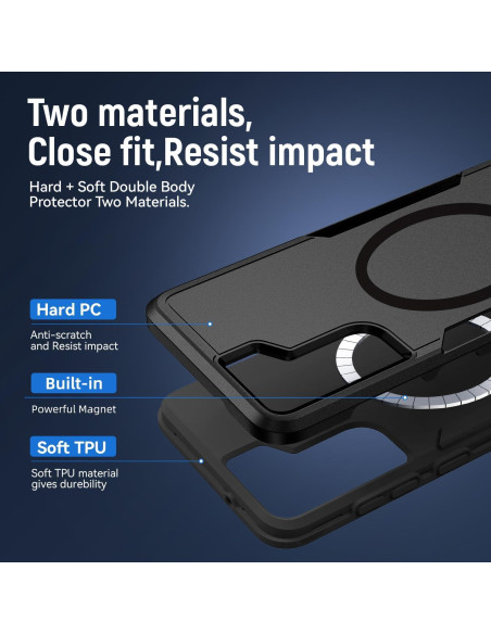 Funda Magnética Samsung Galaxy S21 Plus 6.7" - Resistente a Golpes