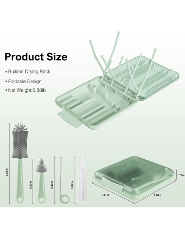Juego de cepillos limpiadores 6 en 1 YomauiYee para bebés