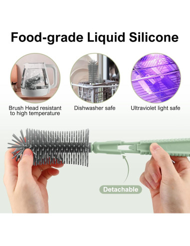 Juego de cepillos limpiadores 6 en 1 YomauiYee para bebés