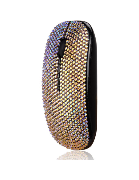 Ratón Inalámbrico Rosa Gradiente Blingbybri con Rhinestones Ratón Inalámbrico Rosa Gradiente Blingbybri con Rhinestones