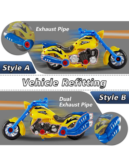 Juguete de Construcción Motocicleta Liberty Imports - 20 Piezas con Taladro Eléctrico y Sonidos Juguete de Construcción Motocicleta Liberty Imports - 20 Piezas con Taladro Eléctrico y Sonidos