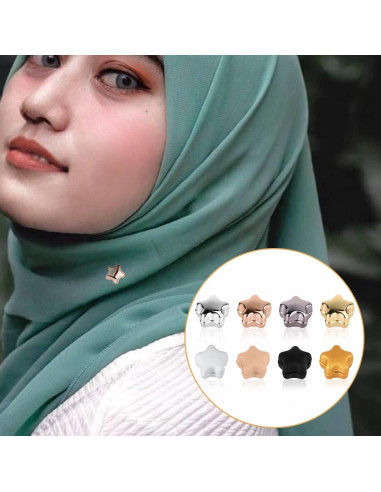 8 Alfileres Magnéticos SAVITA para Hijab y Bufandas