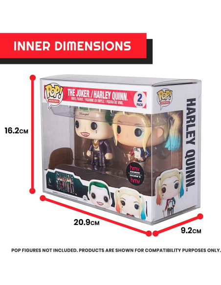 EVORETRO Funda Doble Protectora para Funko Pop - 10 Piezas