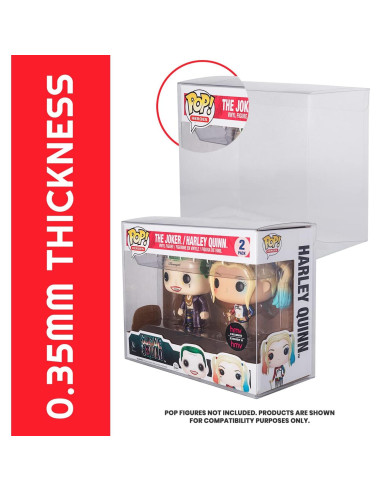 EVORETRO Funda Doble Protectora para Funko Pop - 10 Piezas