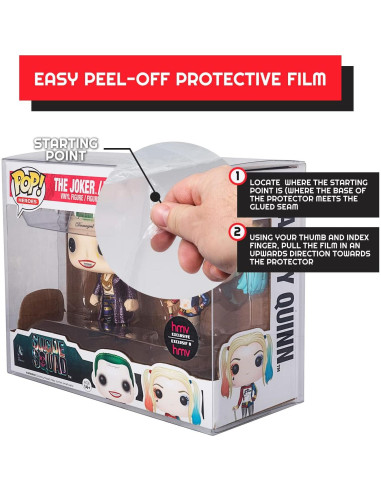 EVORETRO Funda Doble Protectora para Funko Pop - 10 Piezas