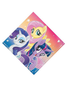 Servilletas de Bebida My Little Pony - 16 Piezas - Fiesta Infantil