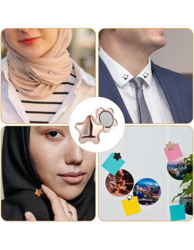8 Alfileres Magnéticos SAVITA para Hijab y Bufandas
