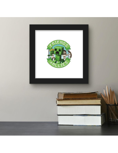 Arte de Pared Gallery Pops Minecraft: Legends - Marco Negro 30.48 cm