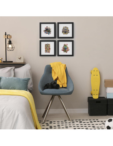 Arte de Pared Gallery Pops Minecraft: Legends - Marco Negro 30.48 cm