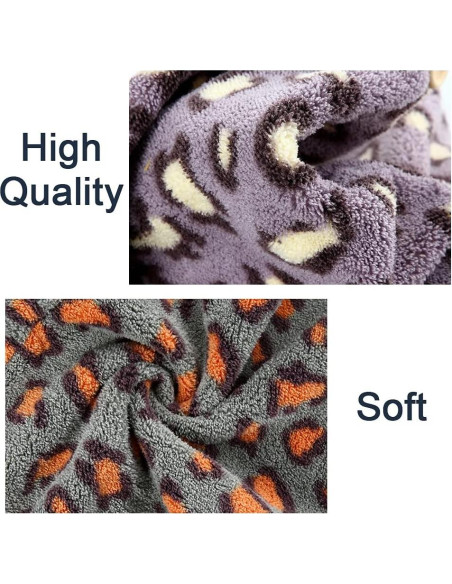 Toalla de Microfibra para Cabello wiiAiloo 3 Pcs Estampado Leopardo