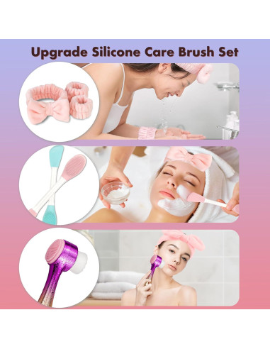 Set de Cepillos Faciales OHES 2 en 1 con Banda y Muñequera