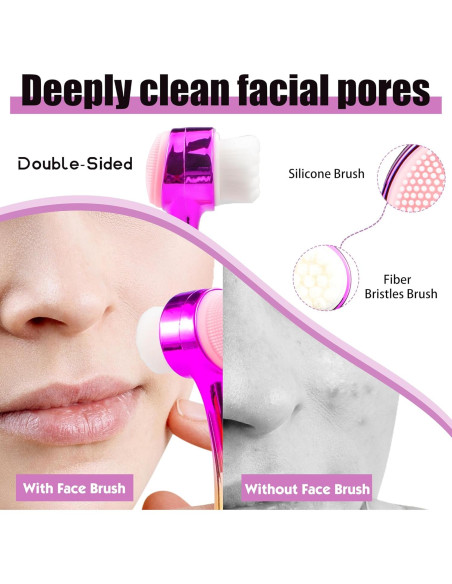 Set de Cepillos Faciales OHES 2 en 1 con Banda y Muñequera Set de Cepillos Faciales OHES 2 en 1 con Banda y Muñequera