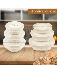 120 Gorras de Ducha para Fermentación de Pan QUPIVA 2