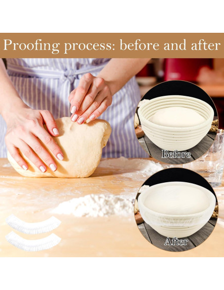 120 Gorras de Ducha para Fermentación de Pan QUPIVA