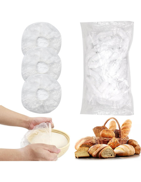 120 Gorras de Ducha para Fermentación de Pan QUPIVA