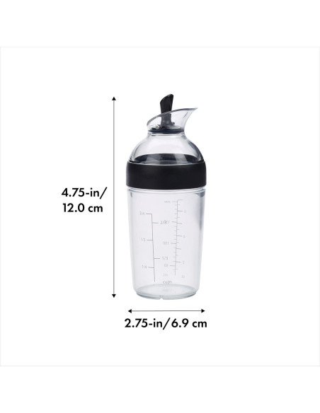 Agitador de Aderezo para Ensaladas OXO Good Grips 0.24L Negro