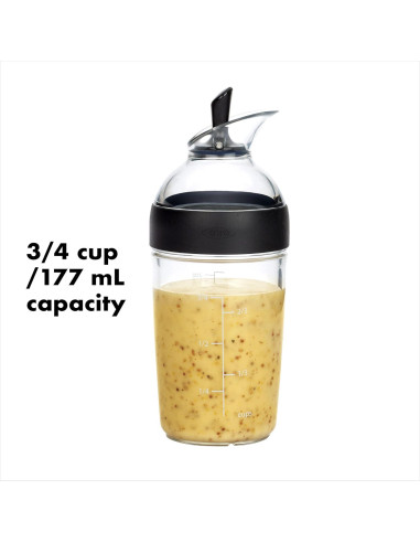 Agitador de Aderezo para Ensaladas OXO Good Grips 0.24L Negro