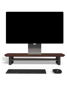 Soporte de Escritorio para Monitor Ameosba Mini Nuez Oscura