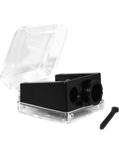 Sacapuntas Cosmético Palladio Doble Barril Acero Inoxidable