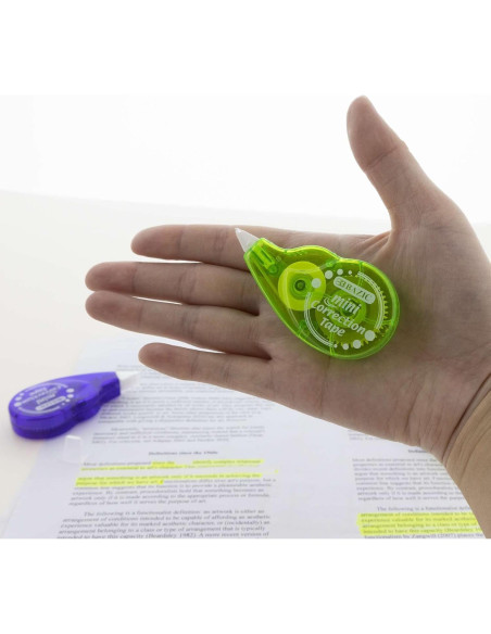 Cinta Correctora BAZIC 5 mm x 599.4 cm, Paquete de 4 Colores Cinta Correctora BAZIC 5 mm x 599.4 cm, Paquete de 4 Colores