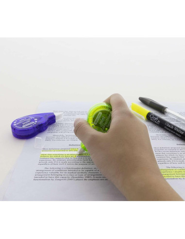 Cinta Correctora BAZIC 5 mm x 599.4 cm, Paquete de 4 Colores