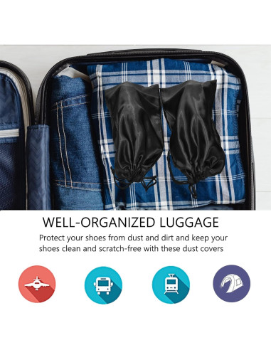 Bolsas para Zapatos de Viaje GONGKANGYUAN 10 Piezas 45x20cm